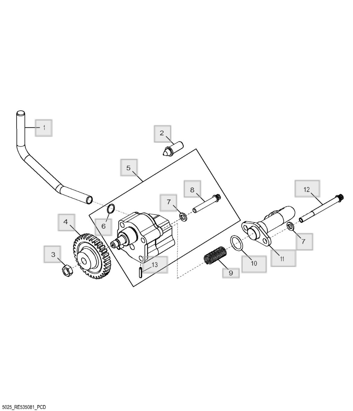 Bơm dầu động cơ 5025